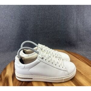 Birkenstock Bend Low Shoes White Leather Lace Up Womens Size 6